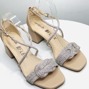 LifeStride Captivate sparkly Sandal SZ 8.5. RR1